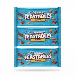 Mr Beast Feastables Almond Badem Parçacıklı Sütlü Çikolata 60 g (3 ADET)