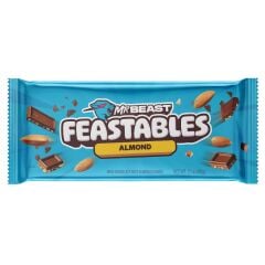 Mr Beast Feastables Almond Badem Parçacıklı Sütlü Çikolata 60 g (3 ADET)