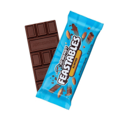 Mr Beast Feastables Almond Badem Parçacıklı Sütlü Çikolata 60 g (3 ADET)