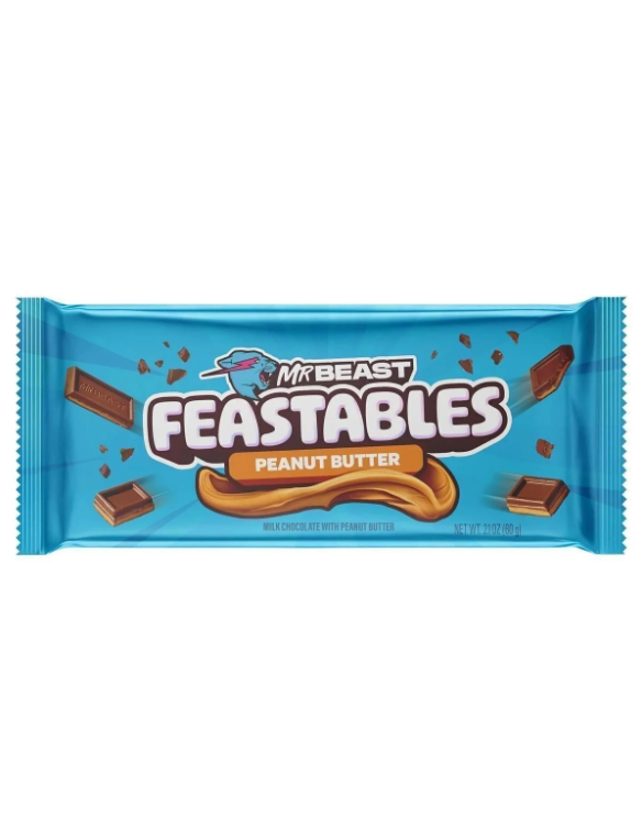 Mr Beast Feastables Peanut Butter - Fıstık Ezmeli Sütlü Çikolata