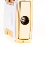 Parmida Tek Torch İri Puro Çakmağı Beyaz-Gold