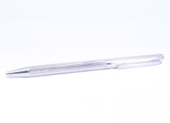 925 Ayar Gümüş Tükenmez Kalem Çizgili Model