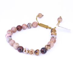 Doğal Taş Bileklik Bej Jasper