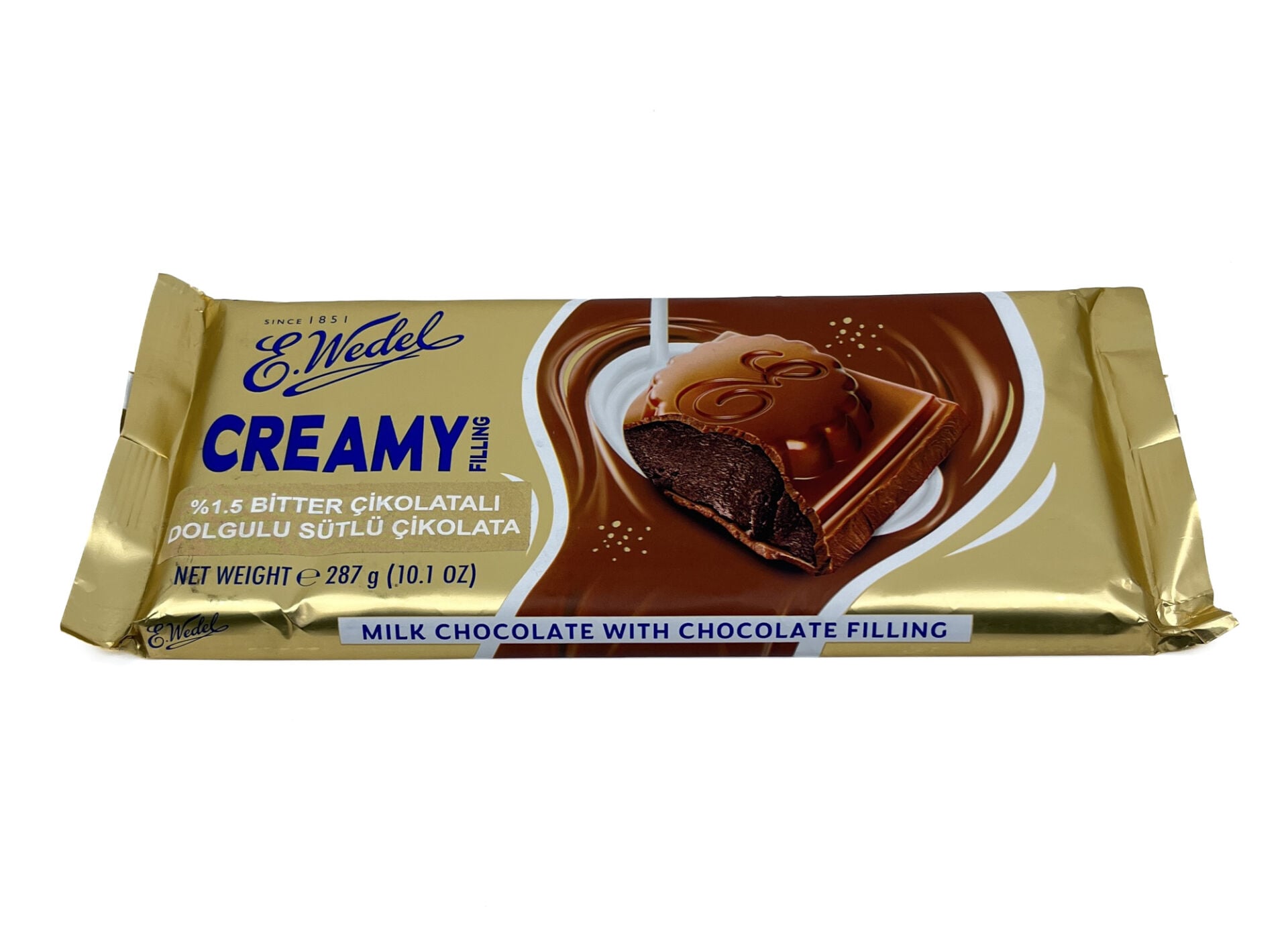 E.Wedel %1.5 Bitter Çikolatalı Dolgulu Sütlü Çikolata 287 gr