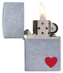 Zippo Red Heart Love Design Çakmak