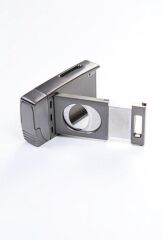 Parmida Gunmetal Çift Torch Pürmüz Puro Çakmağı S-Cut Puro Makası