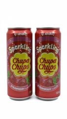 Chupa Chups Sparkling Strawberry Flavour - Çilek Aromalı Gazlı İçecek 330 ml (2 ADET)
