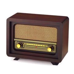 Retro Nostaljik Tasarım Ahşap Radyo