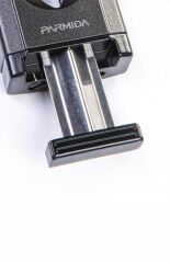 Parmida Siyah-Antrasit Çift Torch Pürmüz Puro Çakmağı V-Cut Puro Makası