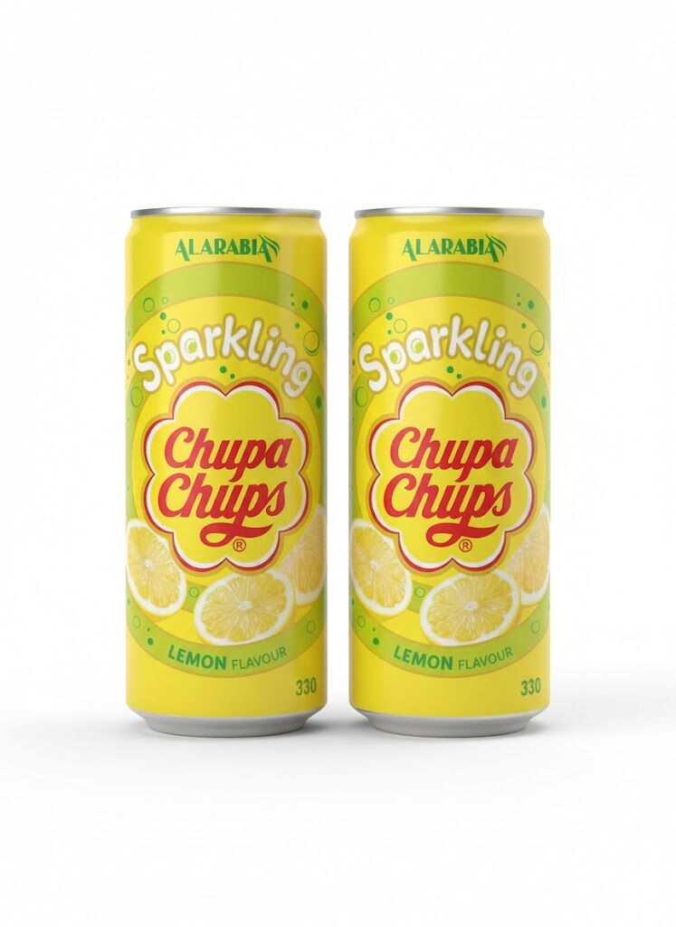 Chupa Chups Sparkling Lemon Flavour - Limon Aromalı Gazlı İçecek 330 ml (2 ADET)