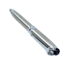 Lüks Metal Tükenmez Kalem - Özel Hediyelik Kutulu, Gümüş Renk, Şık ve Ergonomik Tasarım
