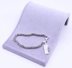 925 Ayar Kral Gümüş Bileklik 20 cm