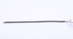 925 Ayar Kral Gümüş Bileklik 20 cm