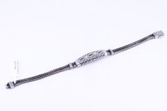 925 Ayar Gümüş Bileklik Octopus Eye Design 19 cm