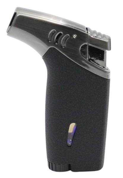 Silvio Monetti Tek Torch Pürmüz Pipo-Puro Çakmağı Siyah