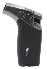 Silvio Monetti Tek Torch Pürmüz Pipo-Puro Çakmağı Siyah