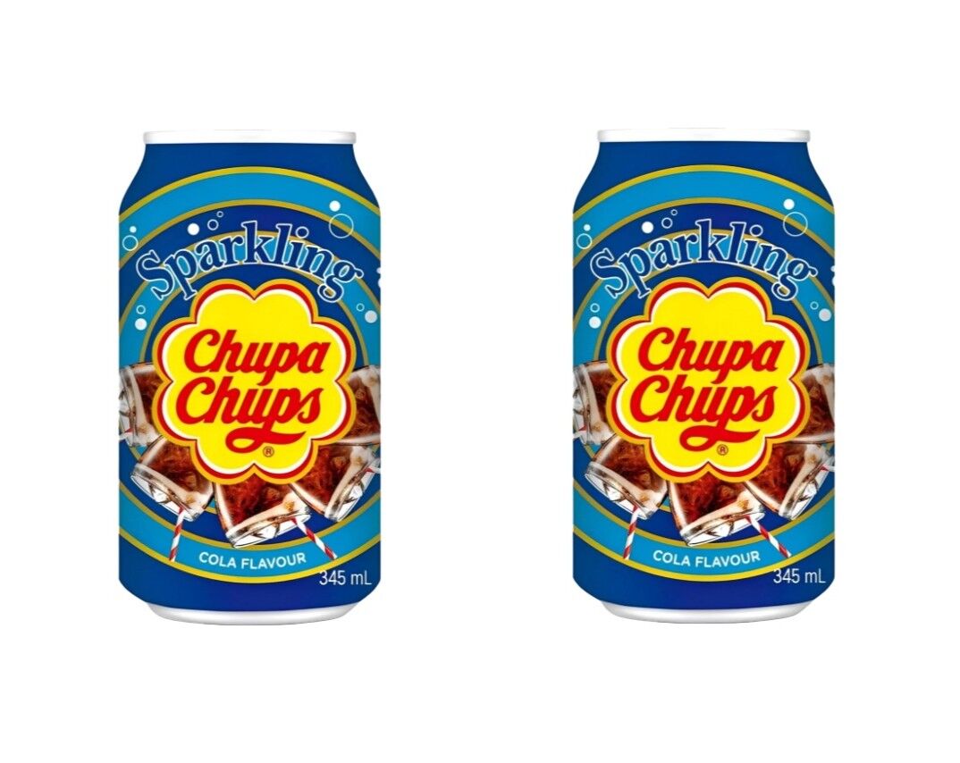 Chupa Chups Sparkling Cola Flavour - Kola Aromalı Gazlı İçecek 345 ml (2 ADET)