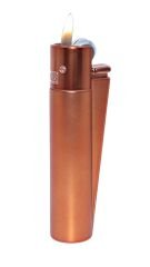 Clipper Özel Kutusunda Metal Çakmak - Koyu Rose Gold Mat (Brushed Dark Rose Gold)