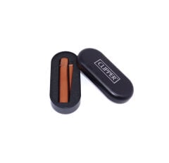Clipper Özel Kutusunda Metal Çakmak - Koyu Rose Gold Mat (Brushed Dark Rose Gold)