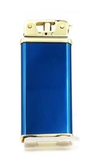 Silvio Monetti Retro Slim Benzinli Çakmak Mavi