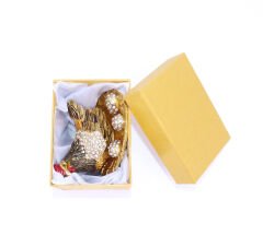 Swaroski Taşlı Yumurtlayan Tavuk Figürlü Mücevher-Takı Kutusu Küçük Boy