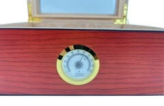 İspanyol Sedir Ağacı Puro Humidoru - Cam Kapaklı & Higrometreli - Cedro de Oro