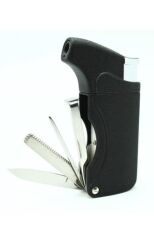 Silvio Monetti Tek Torch Profesyonel Pipo Çakmağı Siyah