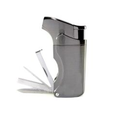 Silvio Monetti Tek Torch Profesyonel Pipo Çakmağı Gunmetal