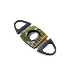 Paslanmaz Çelik Çift Bıçaklı Puro Kesici – Deri Kılıf ve Özel Hediye Kutulu - Historical Cuba