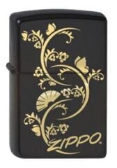Zippo Flowers Logo Design Çakmak