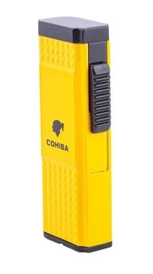 Cohiba Çift Torch Pürmüzlü Puro Çakmağı Sarı