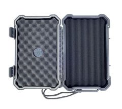 Firebird Darbeye Dayanıklı Dahili Nem Ölçerli Seyahat Tipi Humidor