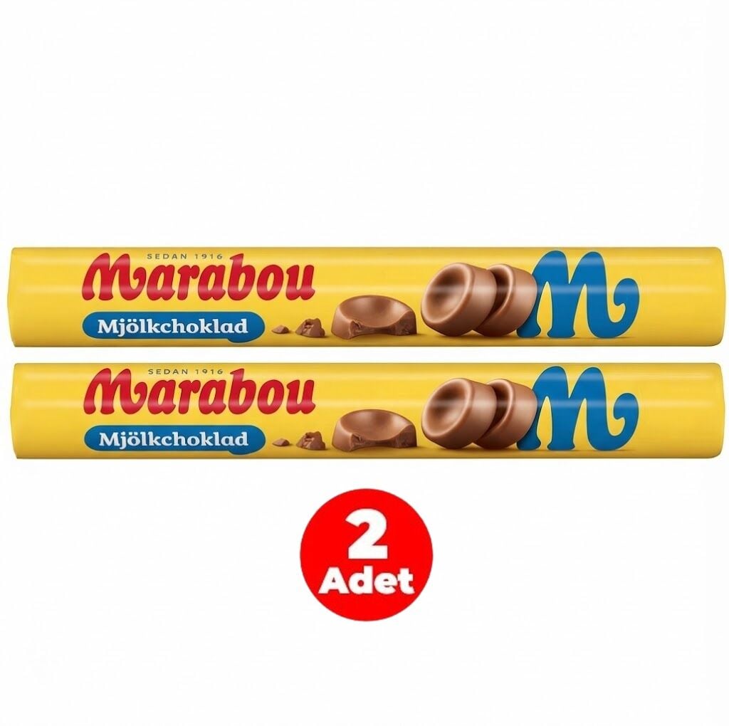 Marabou Mjölkchoklad Sütlü Mini Çikolatalar 74 gr (2 ADET)