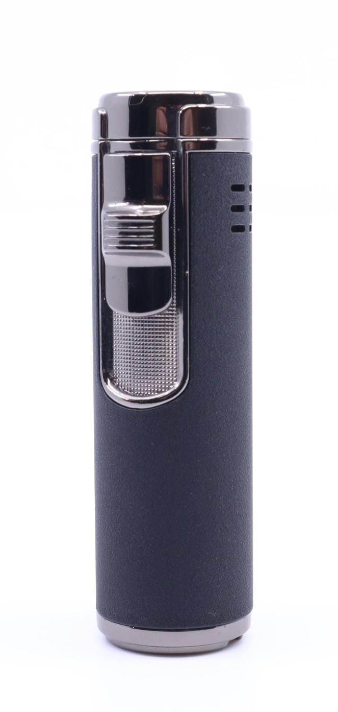 Parmida Siyah 4 Torch Jet Flame Puro Çakmağı
