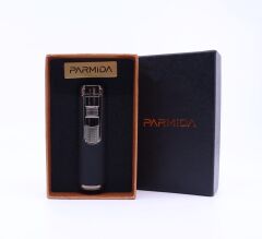 Parmida Siyah 4 Torch Jet Flame Puro Çakmağı