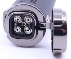 Parmida Siyah 4 Torch Jet Flame Puro Çakmağı