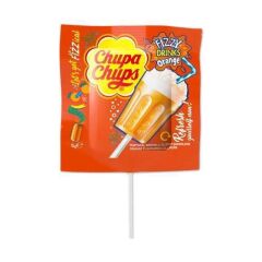 Chupa Chups 3D Fızzy Drinks Portakal Aromalı Lolipop Şeker 15 g x 4 ADET