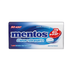 Mentos 2 Saat Clean Breath Nane Aromalı Şeker 35 G (2 ADET)
