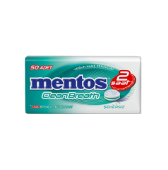 Mentos 2 Saat Clean Breath Yoğun Nane Aromalı Şeker 35 G (2 ADET)