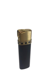 Aomai Slim Tek Torch Pürmüzlü Puro Çakmağı Siyah-Gold