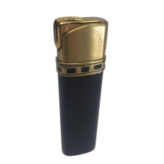 Aomai Slim Tek Torch Pürmüzlü Puro Çakmağı Siyah-Gold