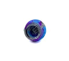 14mm18mm Uyumlu Silikon Yedek Pipo Haznesi - Kırılmaz Tasarım (Cam Elekli İç Hazne) - Mor