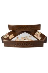 Oval Ceviz Okey Takımı