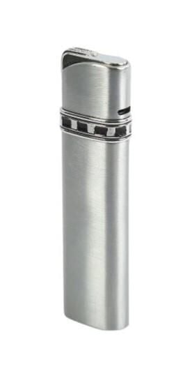 Aomai Slim Tek Torch Pürmüzlü Puro Çakmağı Parlak Krom