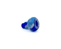14mm18mm Uyumlu Silikon Yedek Pipo Haznesi - Kırılmaz Tasarım (Cam Elekli İç Hazne) - Mavi