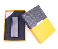 Parmida Hexagon Gunmetal Çift Torch Puro Çakmağı