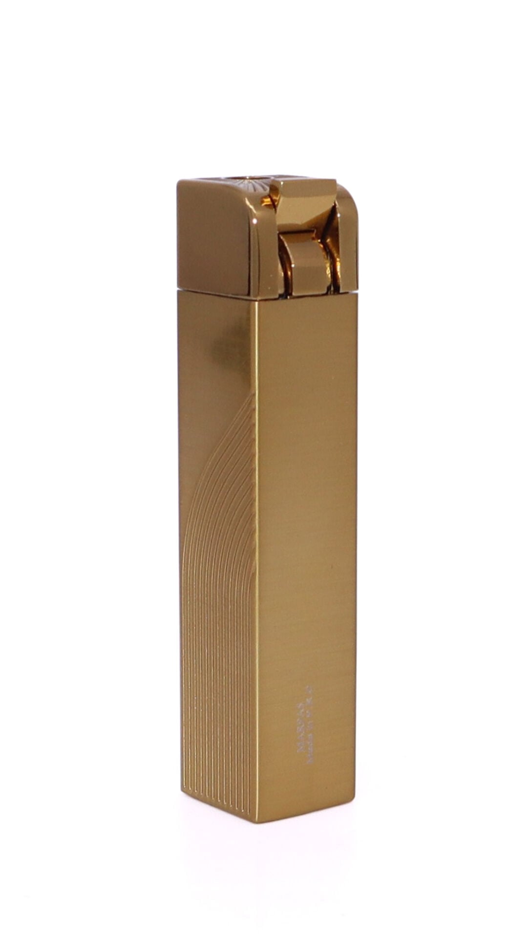 Metal Slim Puro Çakmağı - Gold Tek Torch Jet Alev