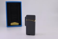 Silvio Monetti Gri Tek Torch Pürmüz Puro Çakmağı Kapaklı