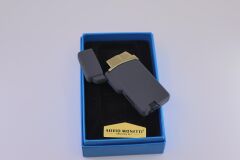 Silvio Monetti Gri Tek Torch Pürmüz Puro Çakmağı Kapaklı