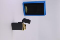 Silvio Monetti Gri Tek Torch Pürmüz Puro Çakmağı Kapaklı